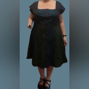 NWOT blue and green color block dress, Eshakti